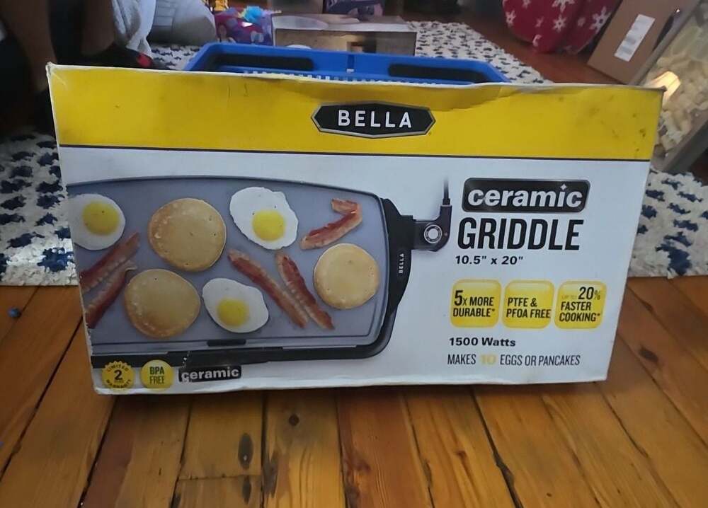 Bella Ceramic Non-Stick 10.5" x 20" Electric Griddle